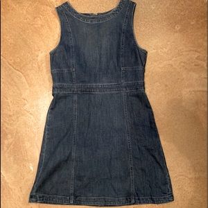Gap sleeveless bodycon denim minidress